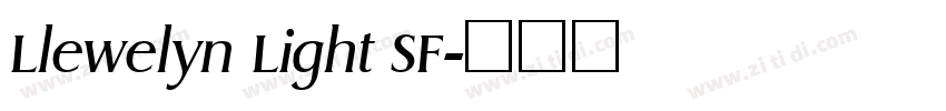 Llewelyn Light SF字体转换